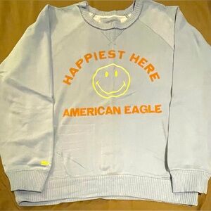 American Eagle Outfitters Smiley Raglan Sweatshirt